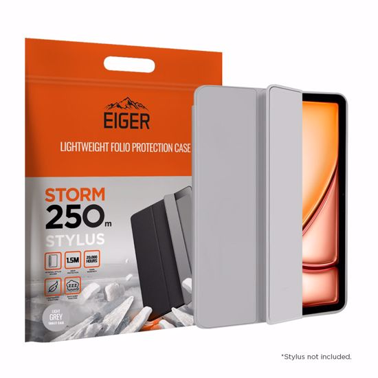 Picture of Eiger Eiger Storm 250m Stylus for Apple iPad Air 13 (2025)/(2024)/ for Apple iPad Pro 12.9 (2022)/(2021) in Light Grey