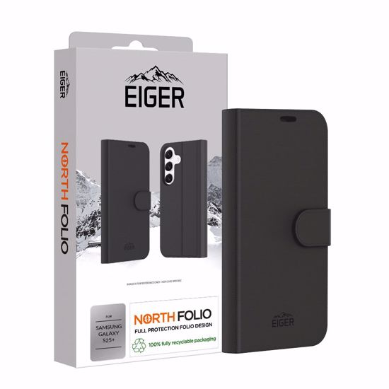 Picture of Eiger Eiger North Folio Case for Samsung Galaxy S25+ in Black